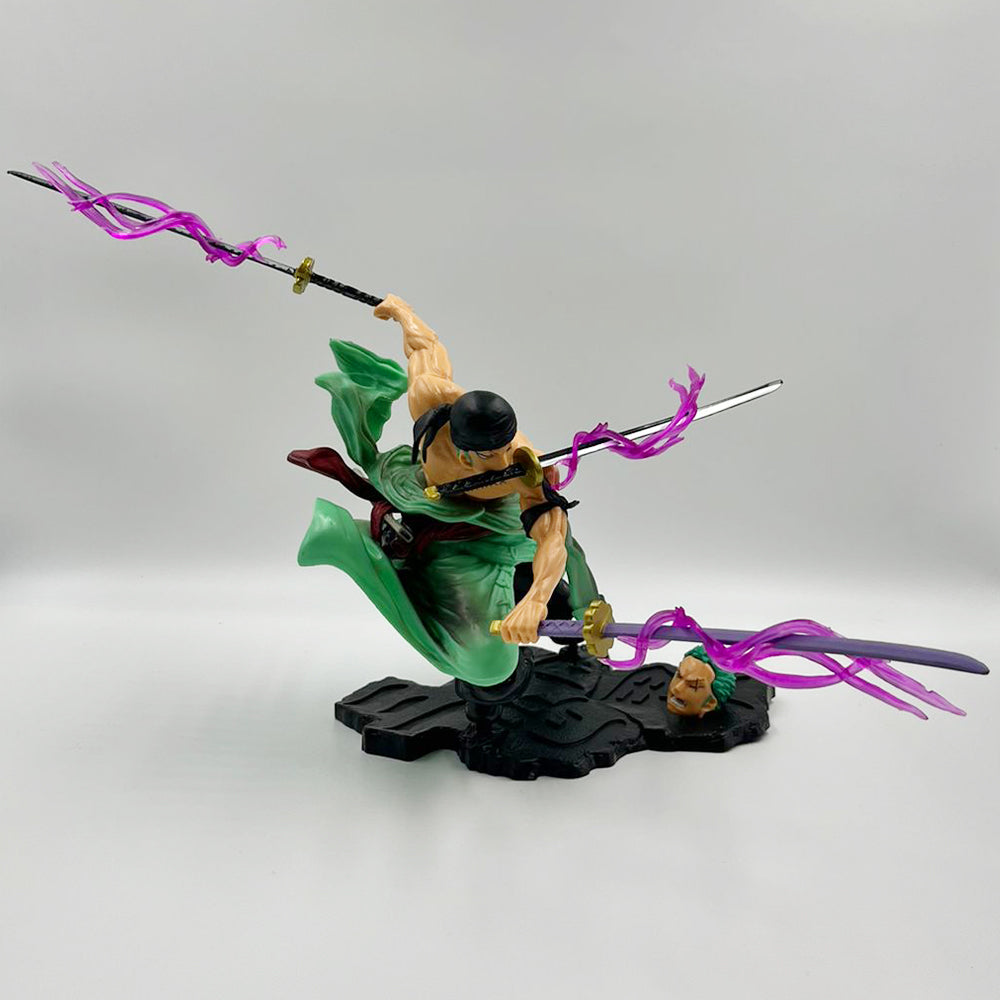 One Piece Zoro Action Figure 19cm (Two Heads)