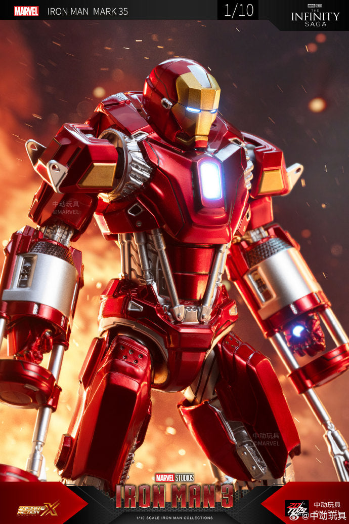 Marvel 10th Anniversary Edition - Iron Man MK35 not glow 1/10 Action Figures