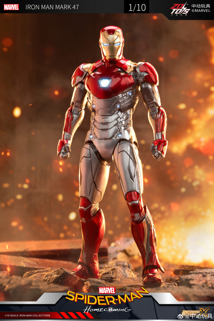 Marvel 10th Anniversary Edition - Iron Man MK47 not glow 1/10 Action Figures