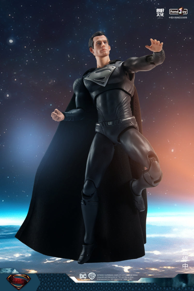 FondJoy DC Black Superman 1/9 scale Action Figure