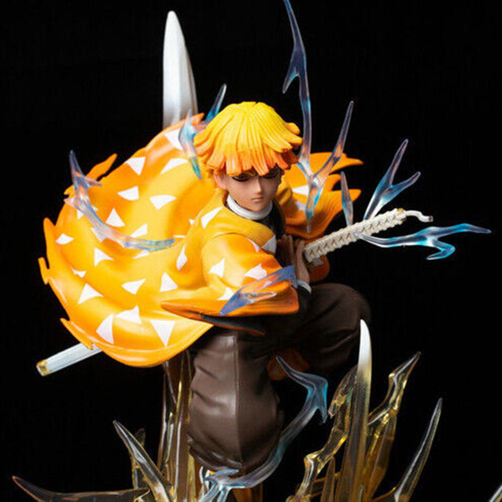 Demon Slayer Agatsuma Zenitsu 35cm Action Figure With Lights