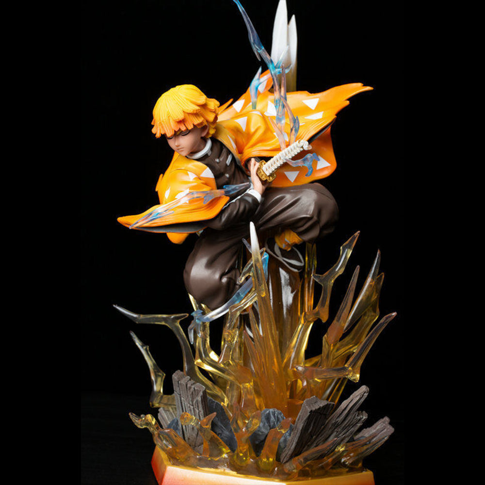 Demon Slayer Agatsuma Zenitsu 35cm Action Figure With Lights