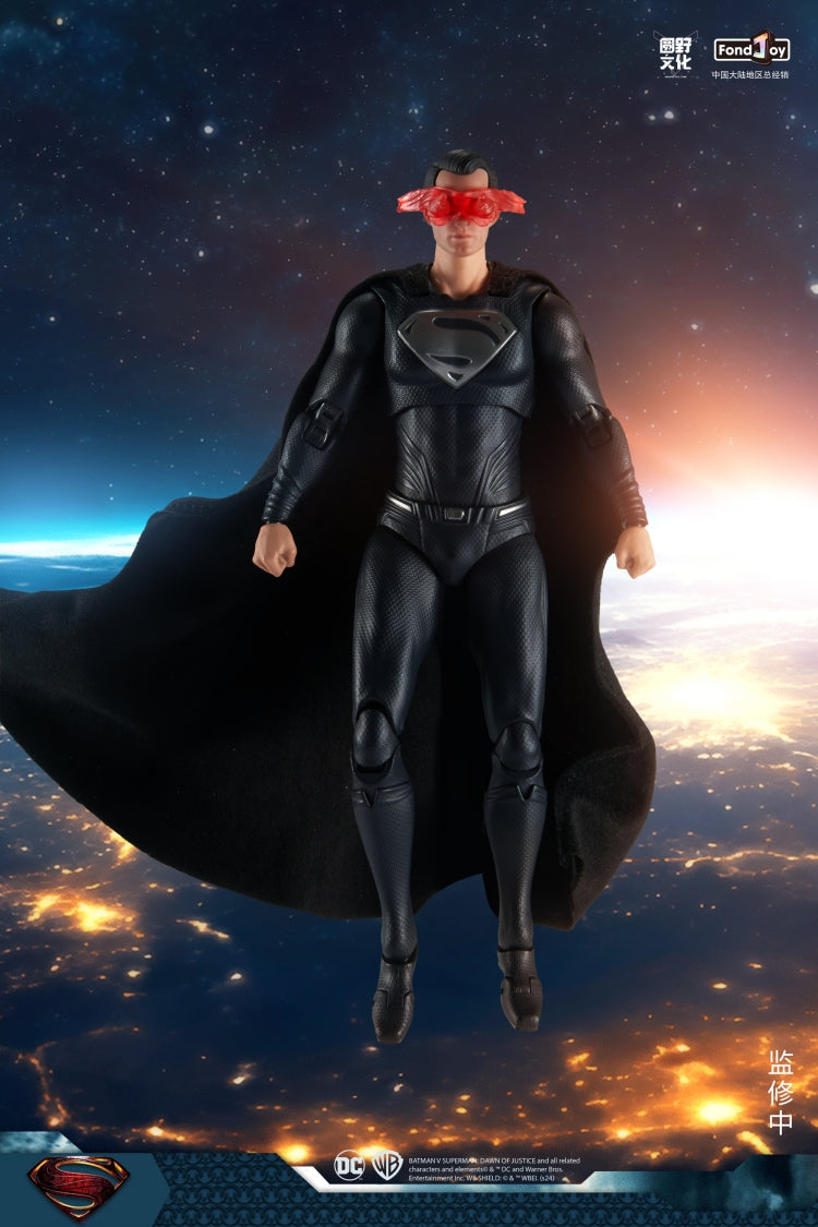 FondJoy DC Black Superman 1/9 scale Action Figure
