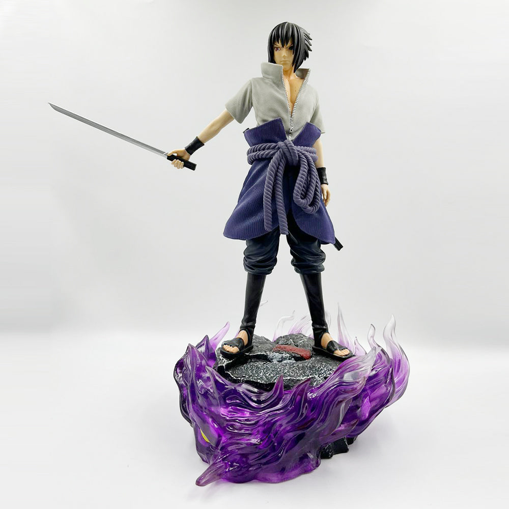 Naruto Sasuke Uchiha 45cm Action Figure (With Lights on base)