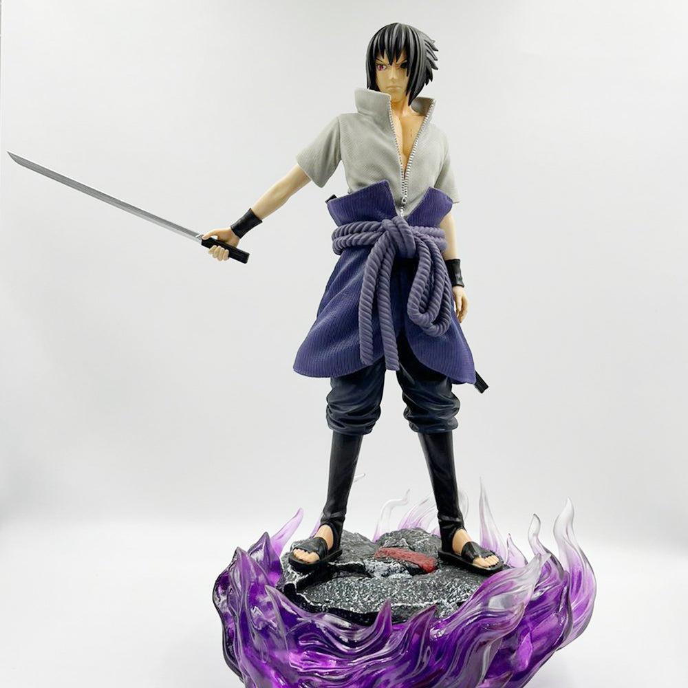 Naruto Sasuke Uchiha 45cm Action Figure (With Lights on base)