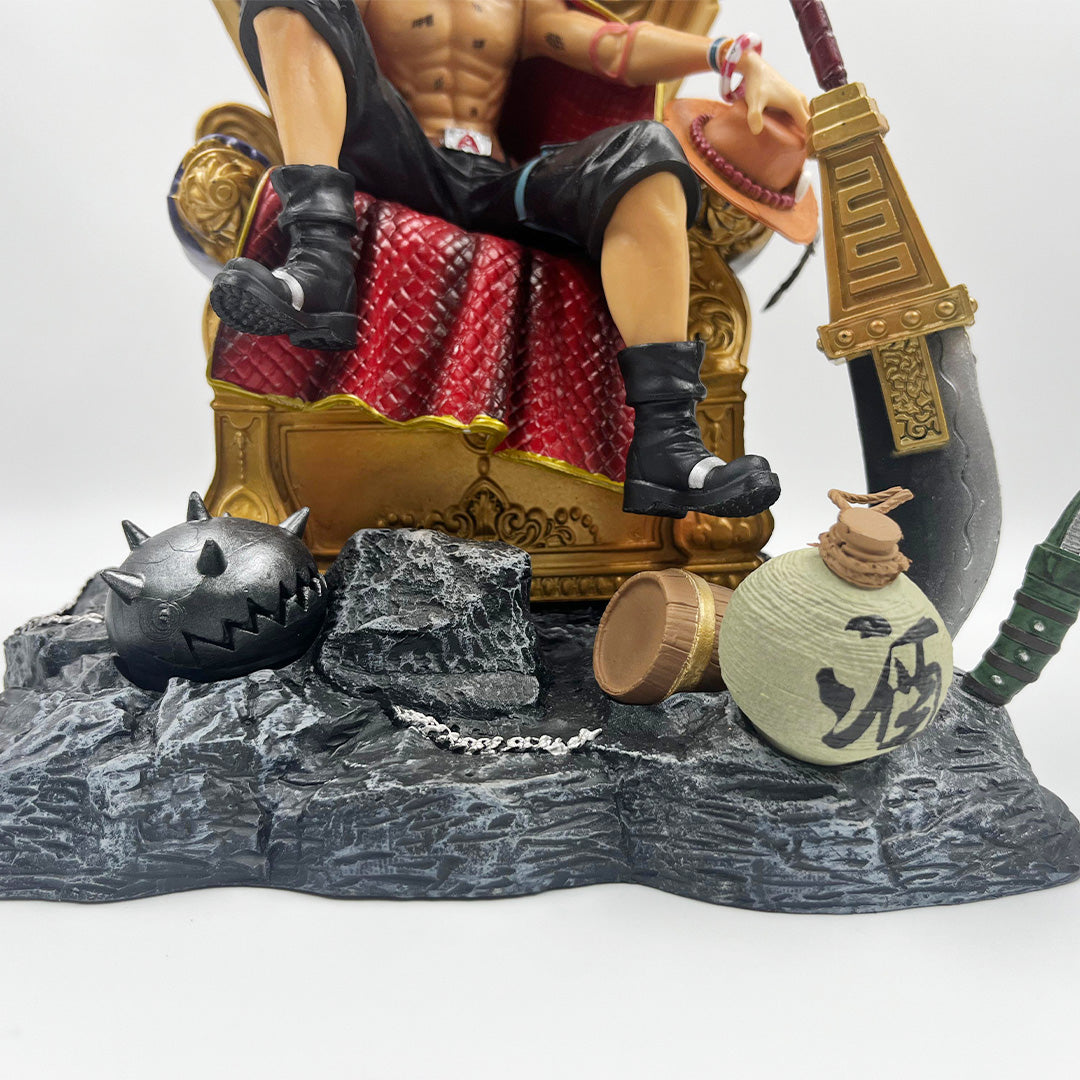 One Piece Portgas D Ace On Throne White Beard 30cm Action Figure