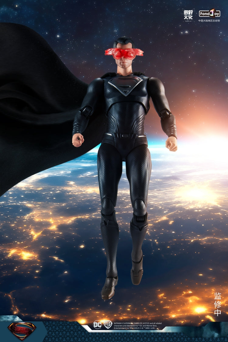 FondJoy DC Black Superman 1/9 scale Action Figure