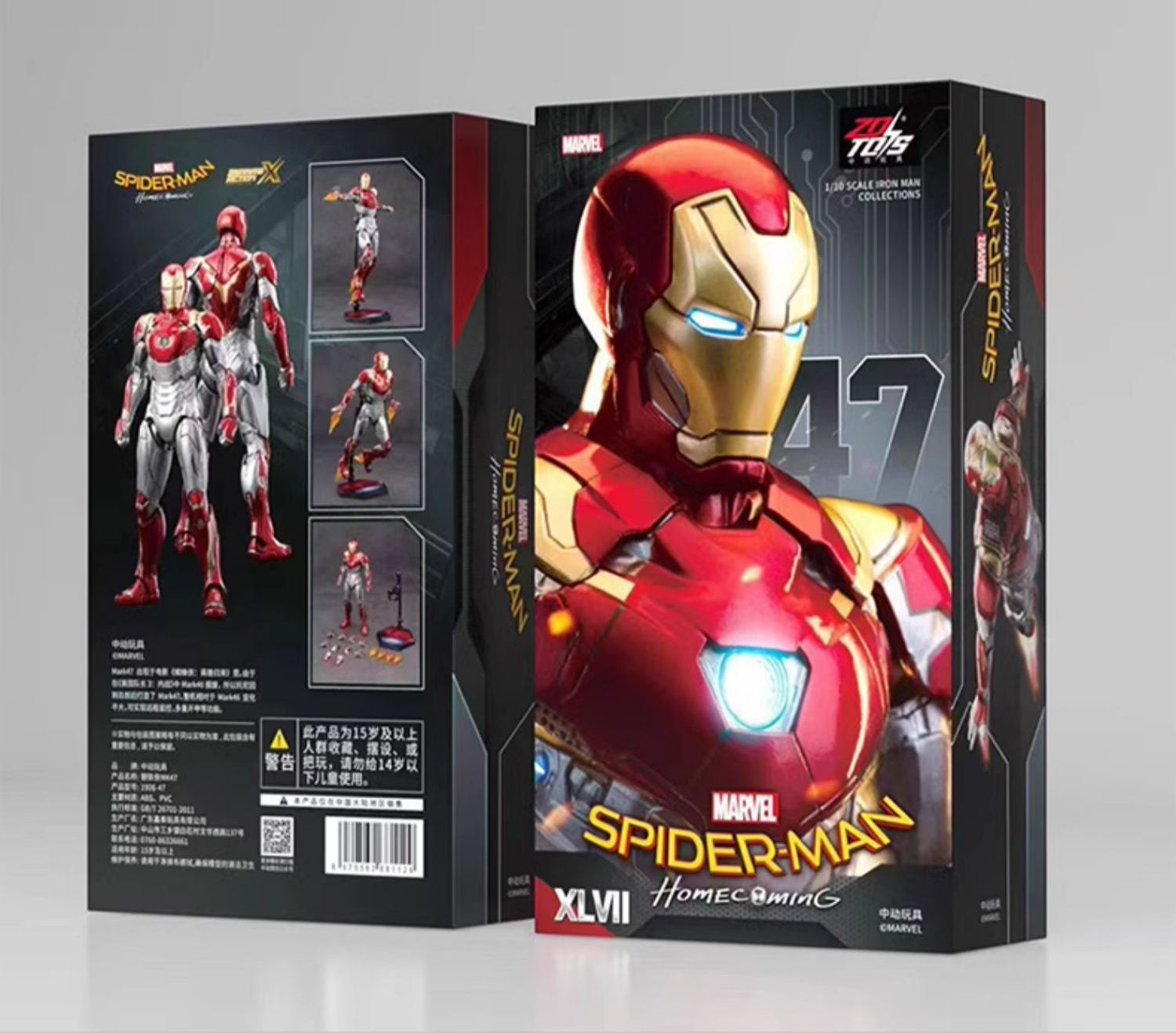 Marvel 10th Anniversary Edition - Iron Man MK47 not glow 1/10 Action Figures