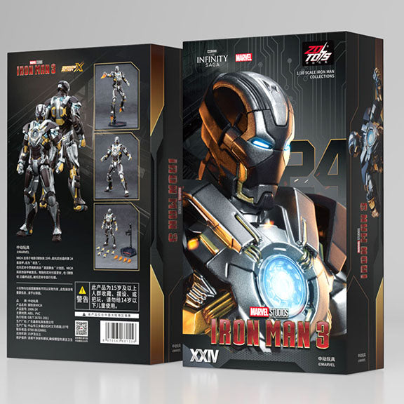 Marvel 10th Anniversary Edition - Iron Man MK24 not glow 1/10 Action Figures