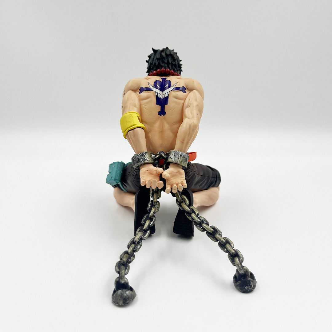 One Piece Portgas D Ace Kneeling Position 15cm Action Figure