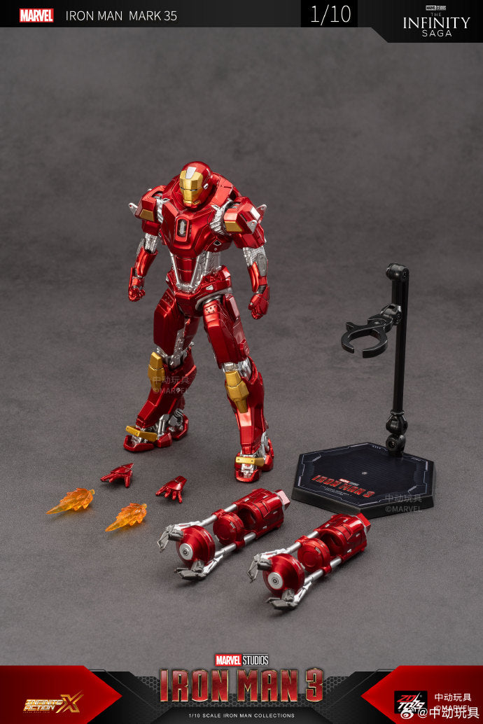 Marvel 10th Anniversary Edition - Iron Man MK35 not glow 1/10 Action Figures
