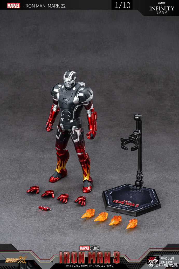 Marvel 10th Anniversary Edition - Iron Man MK22 not glow 1/10 Action Figures