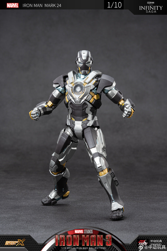 Marvel 10th Anniversary Edition - Iron Man MK24 not glow 1/10 Action Figures