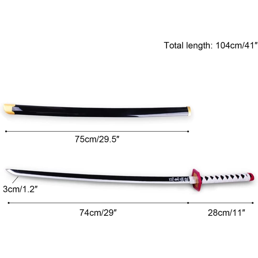 Water Pillar Wooden Katana 105 Cms