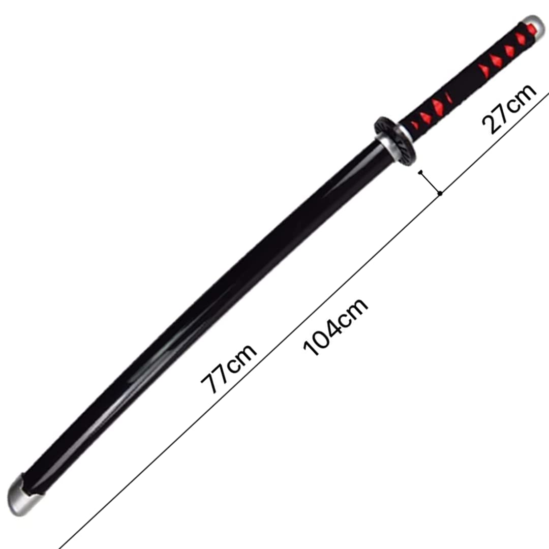 Red & black Satoman Tanjiro Kaigaku Sword 104cm