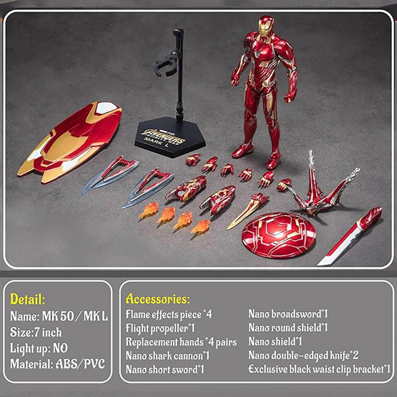 Marvel 10th Anniversary Edition - Iron Man MK50 (Deluxe Edition) not glow 1/10 Action Figures