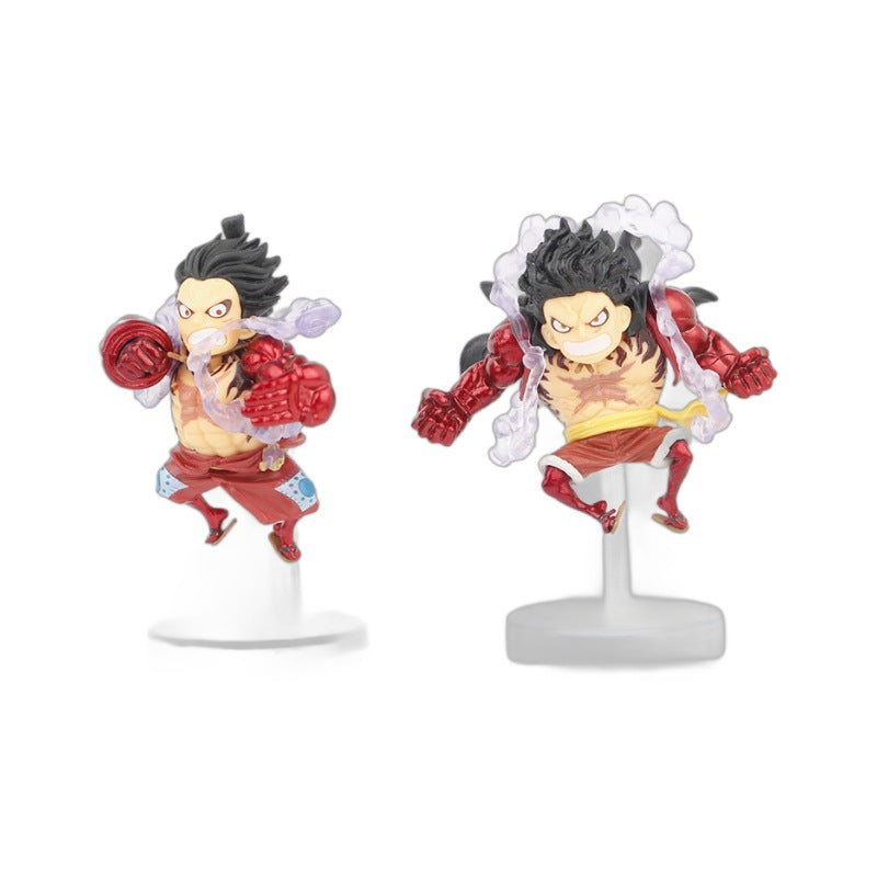 One Piece Monkey D. Luffy Gear 4 Cute Ornament 5pcs 11cm