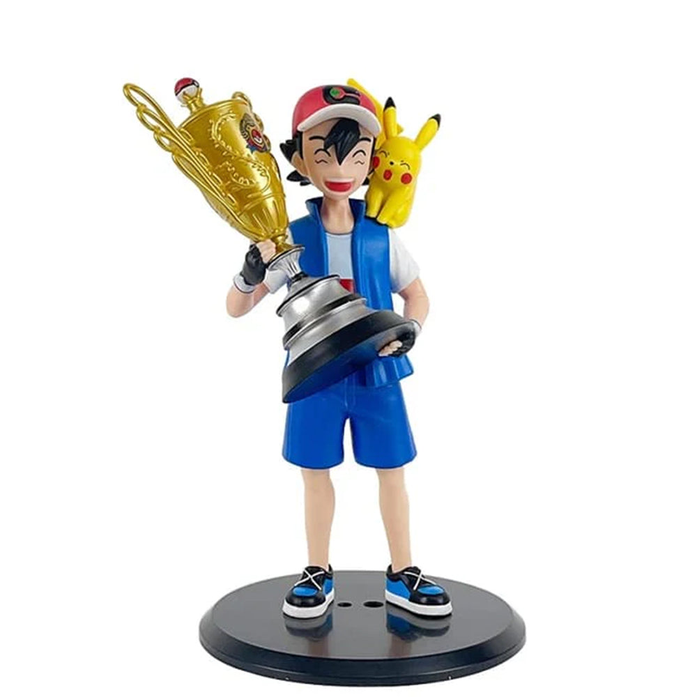 Pokémon Champion Ash Pika Winner PVC Action Figures 18Cm