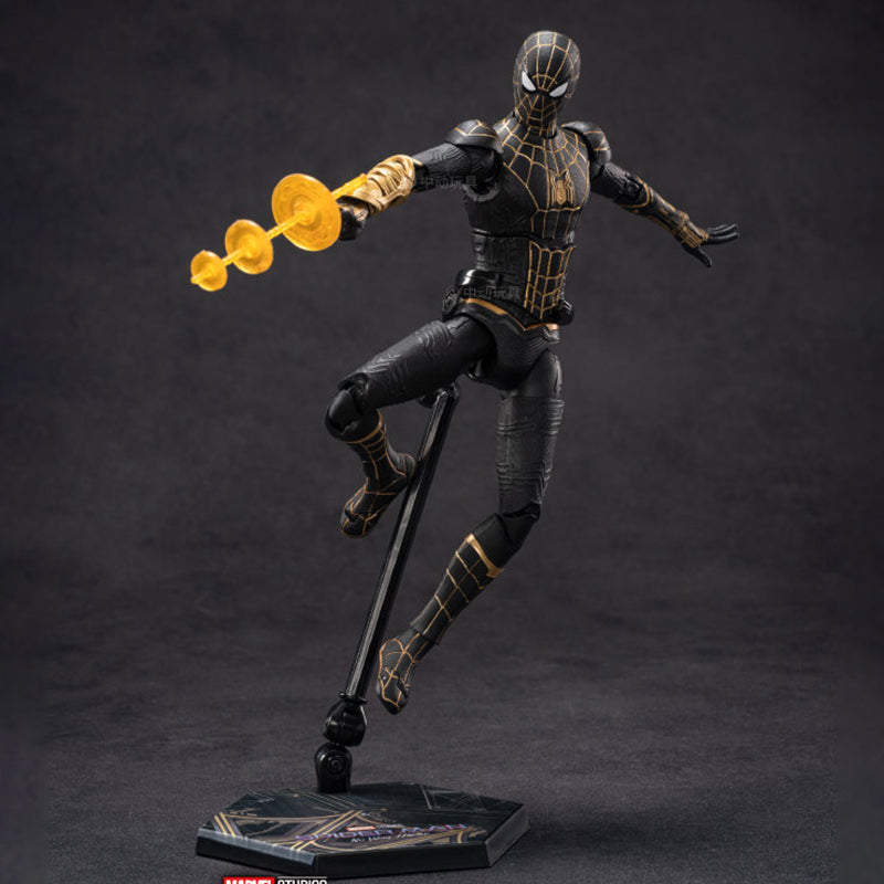 Spider Man-No Way Home Black and Gold Spider-Man 1/10 Action Figures