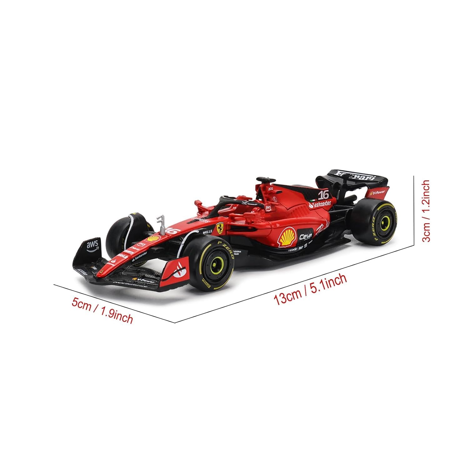 Bburago - 1/43 Scale Urban Circuit Ferrari F1 SF23 Car Model