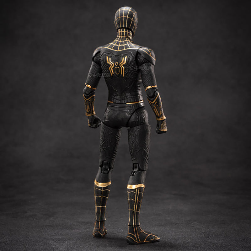 Spider Man-No Way Home Black and Gold Spider-Man 1/10 Action Figures