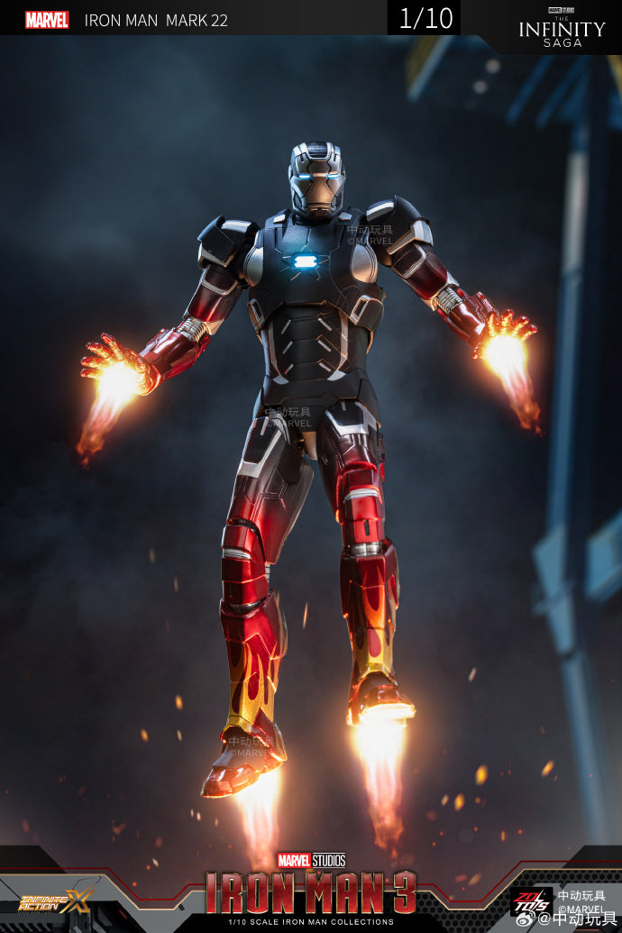 Marvel 10th Anniversary Edition - Iron Man MK22 not glow 1/10 Action Figures