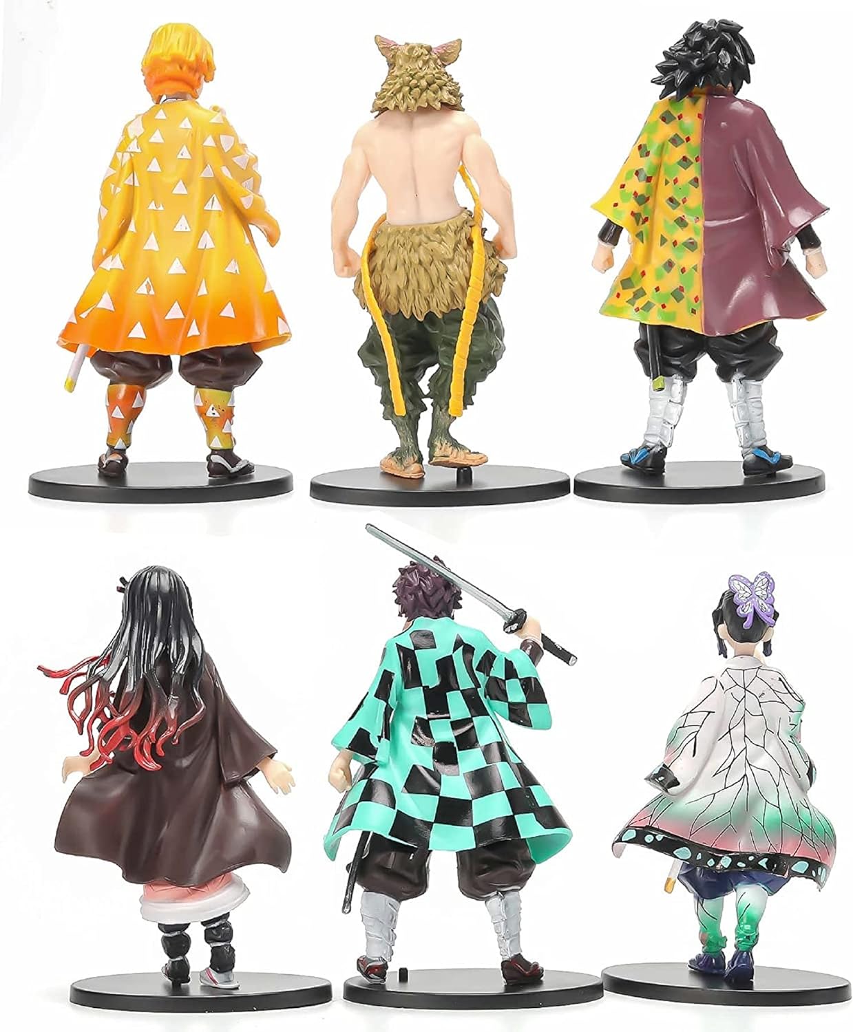 Demon Slayer 6pcs Character Set 15cm Action Figure