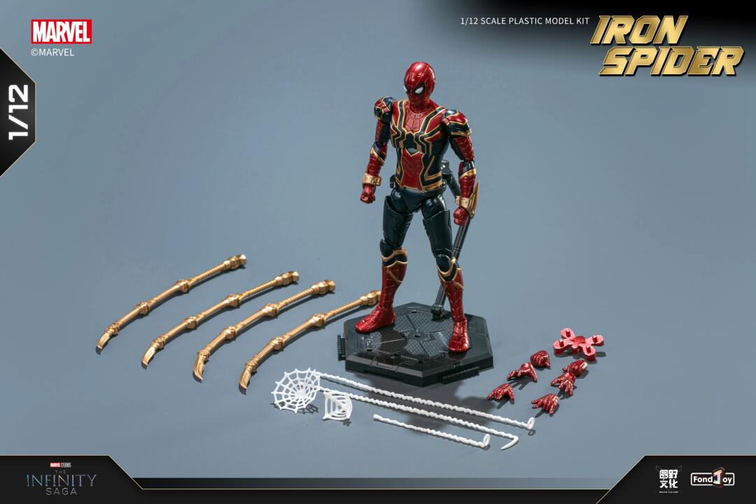 Fondjoy 1/12 Scale Infinity Saga Iron Spider Plastic Model Kit (DIY)