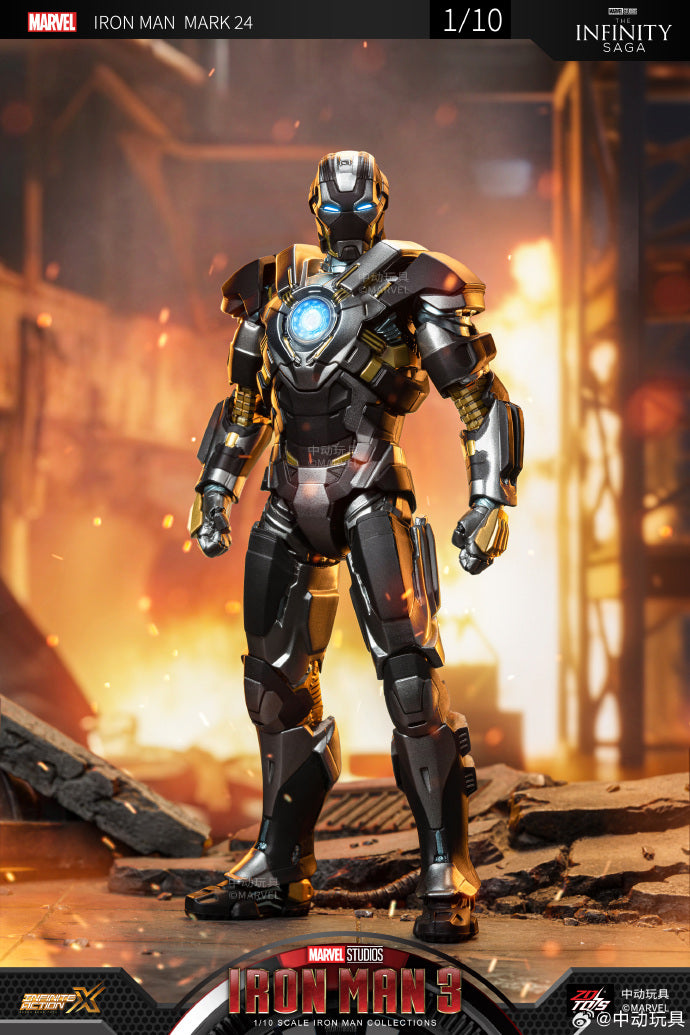 Marvel 10th Anniversary Edition - Iron Man MK24 not glow 1/10 Action Figures