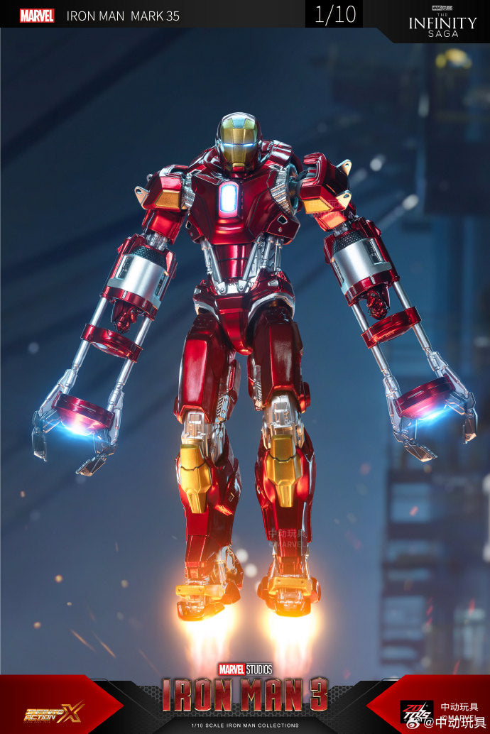Marvel 10th Anniversary Edition - Iron Man MK35 not glow 1/10 Action Figures