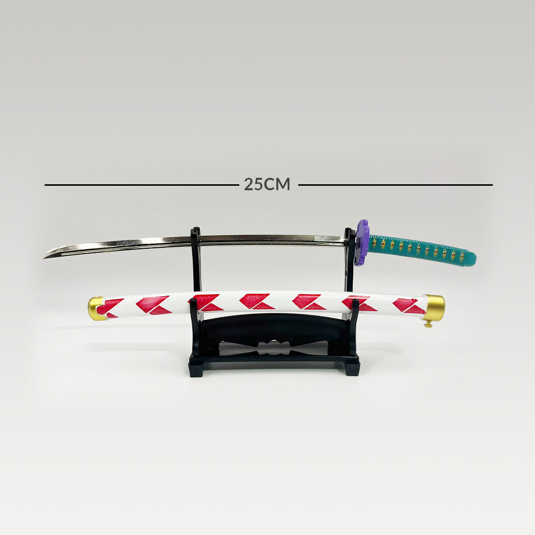 Katana Sword with Push Button openable in 25 cm (With Stand) K1
