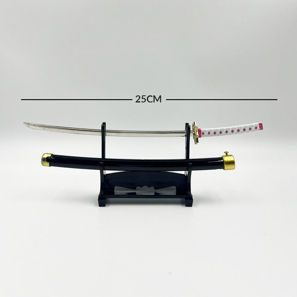 Katana Sword with Push Button openable in 25 cm (With Stand) K13