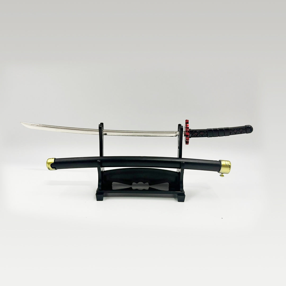 Katana Sword with Push Button openable in 25 cm (With Stand) K4