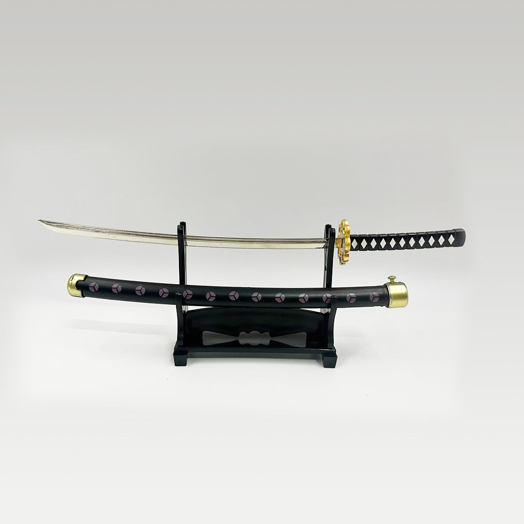 Katana Sword with Push Button openable in 25 cm (With Stand) K5