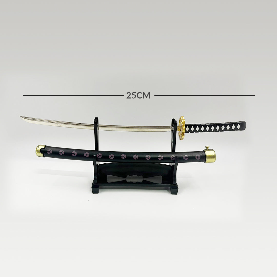 Katana Sword with Push Button openable in 25 cm (With Stand) K5