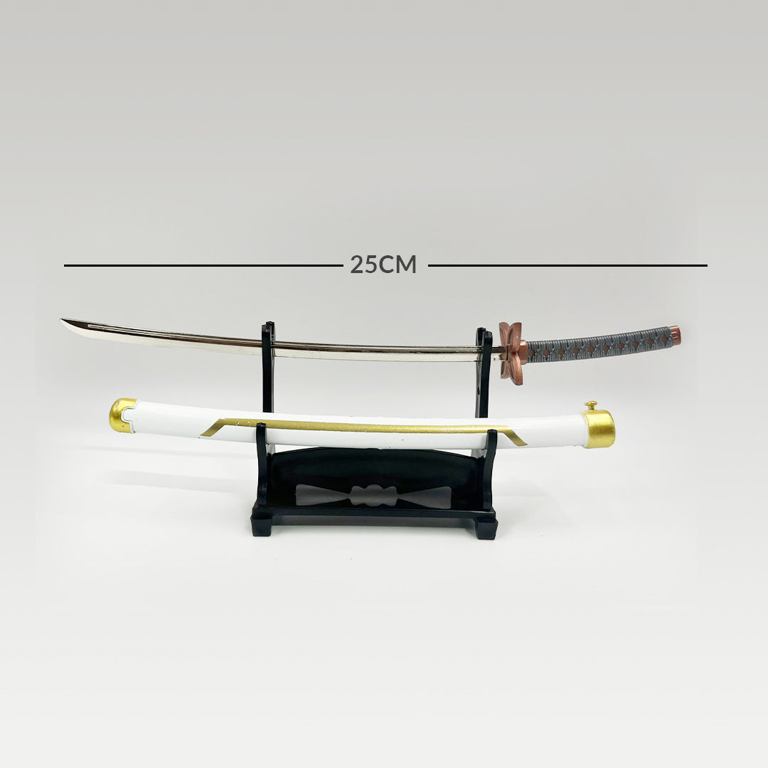 Katana Sword with Push Button openable in 25 cm (With Stand) K6