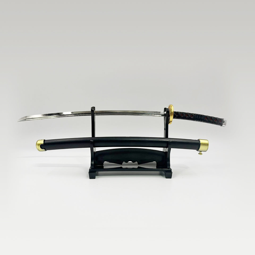 Katana Sword with Push Button openable in 25 cm (With Stand) K7