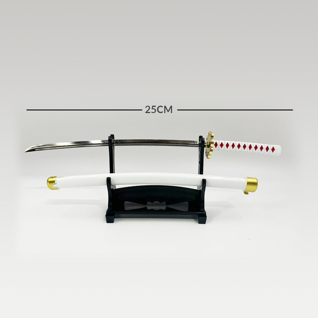 Katana Sword with Push Button openable in 25 cm (With Stand) K8