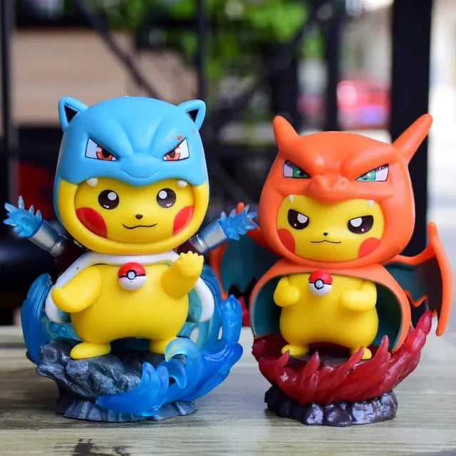 Pikachu Blastoise Action Figure 13cm