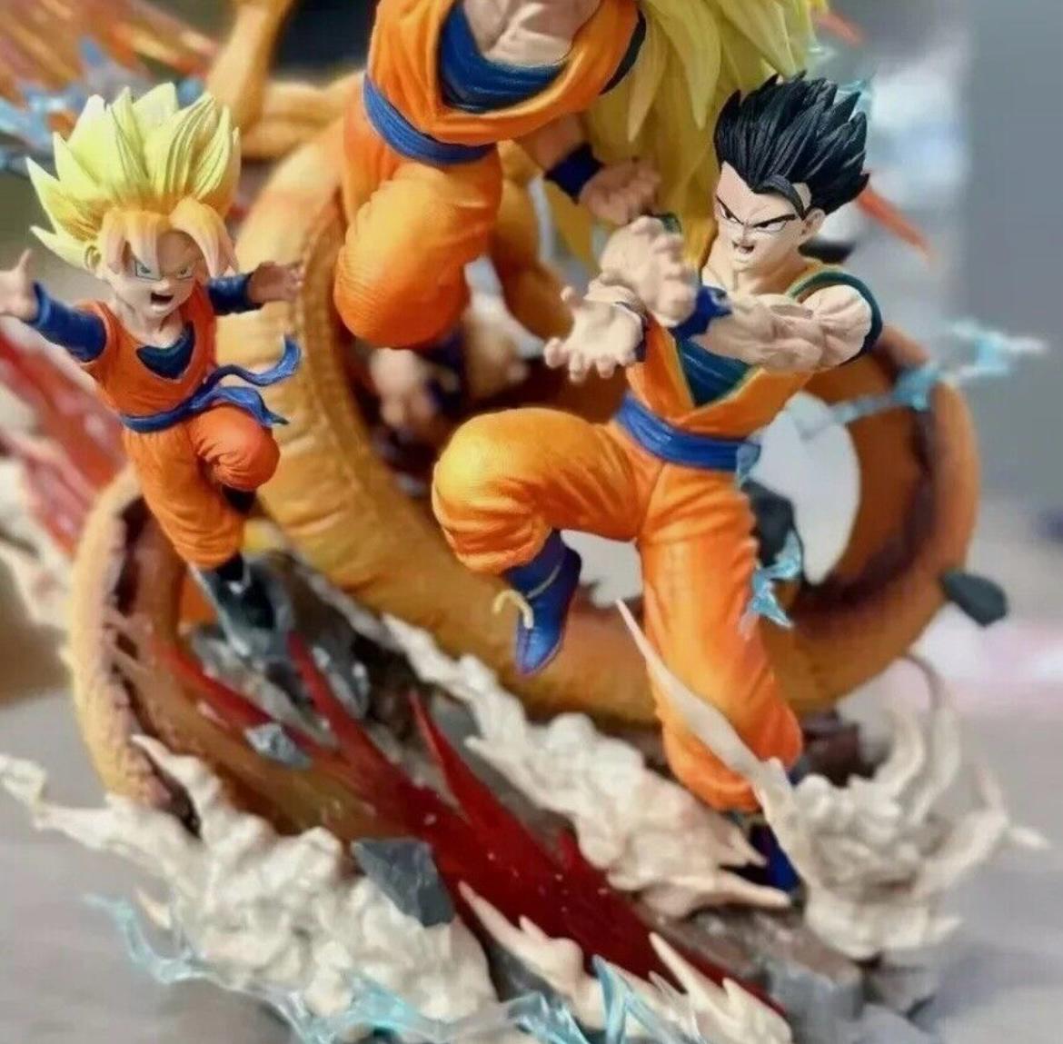 Dragon Ball Z SSJ3 Goku, Gohan and Goten| 35Cm
