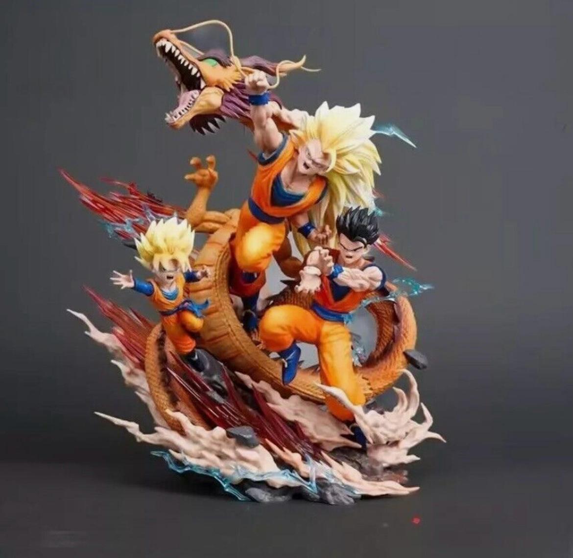 Dragon Ball Z SSJ3 Goku, Gohan and Goten| 35Cm