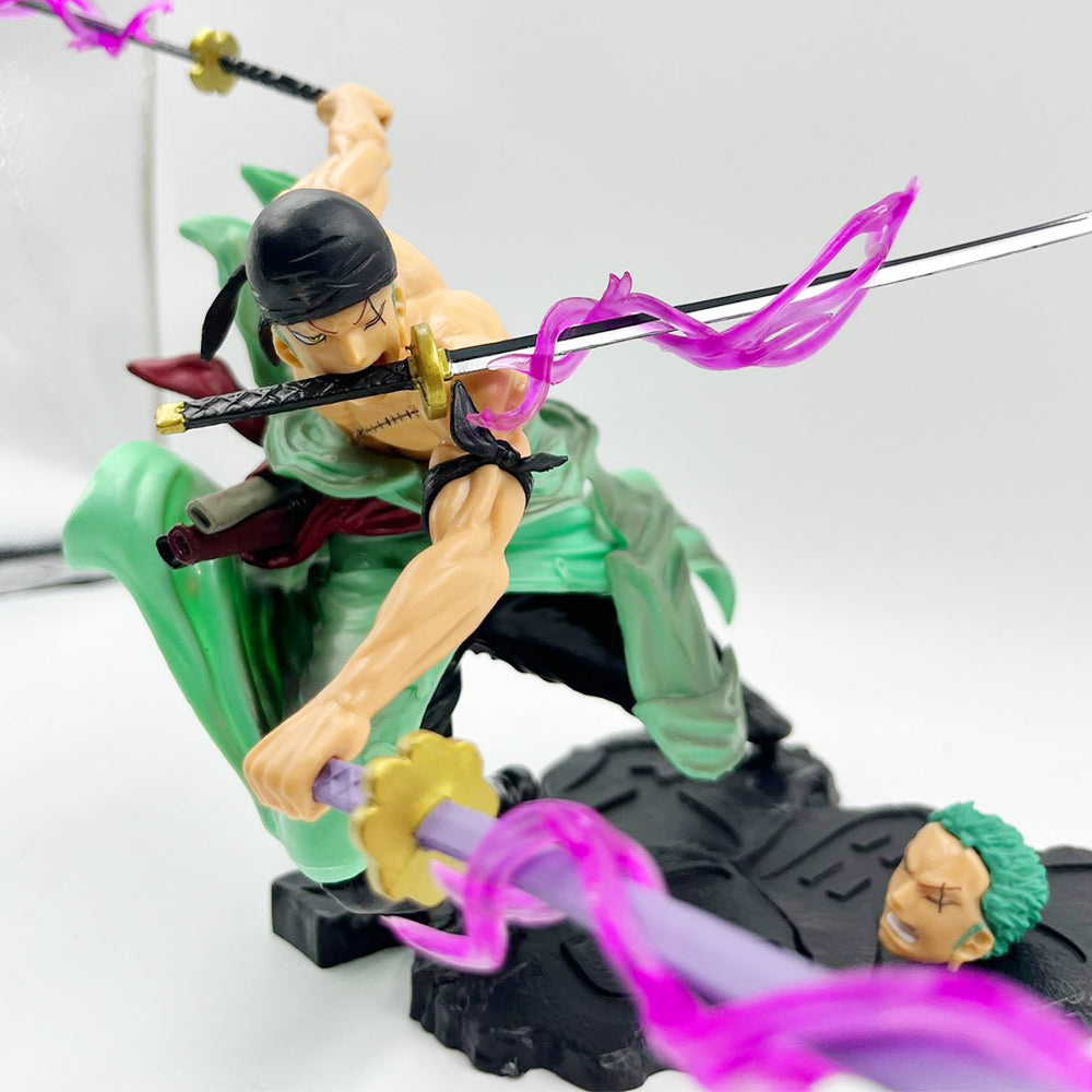 One Piece Zoro Action Figure 19cm (Two Heads)