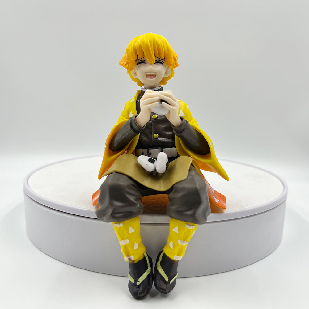 Zenitsu Agatsuma Sitting Action Figure 15cm