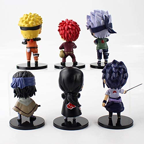 Naruto Sasuke Itachi Kakashi 10 cm Set of 6 Action Figures