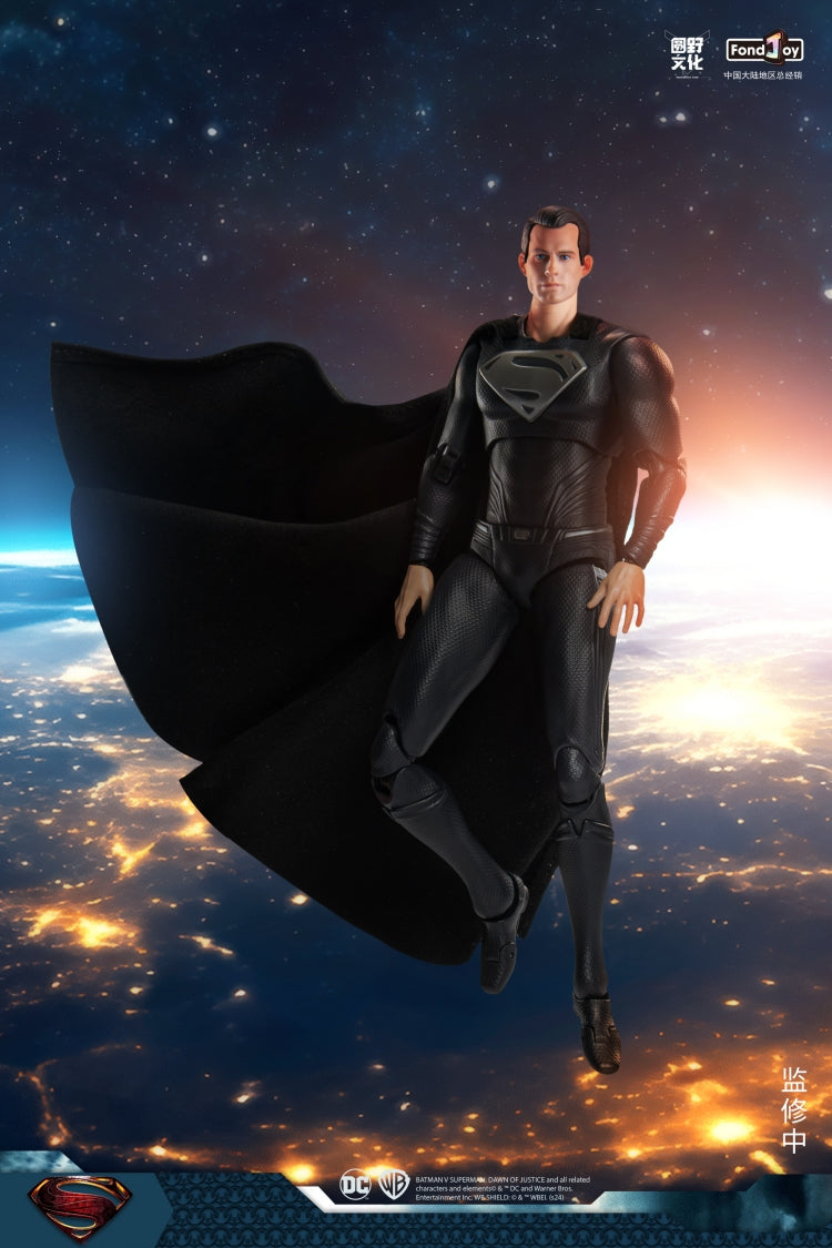 FondJoy DC Black Superman 1/9 scale Action Figure