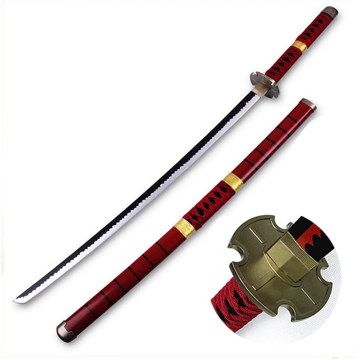 Red Sandai Kiketsu Zoro wooden Katana 104cm