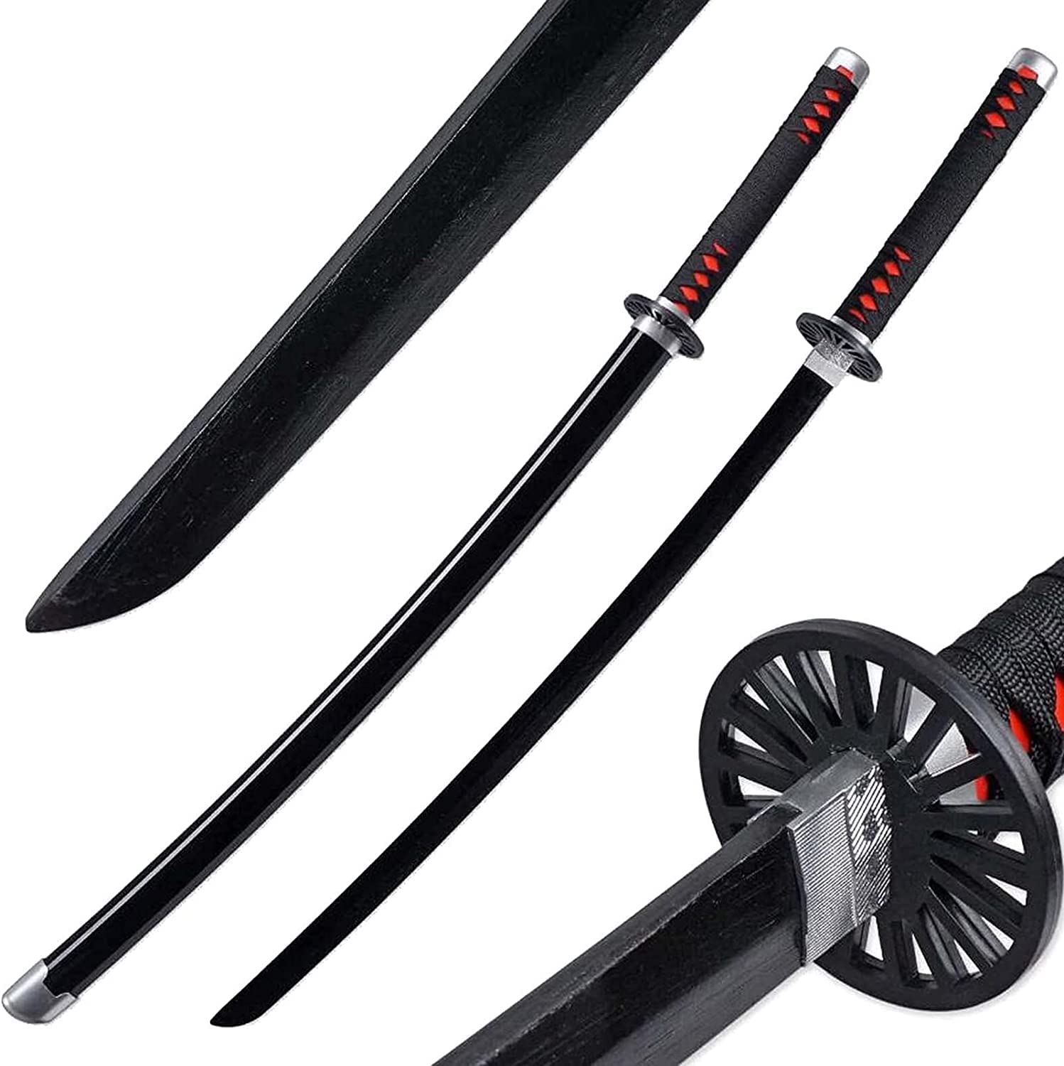 Red & black Satoman Tanjiro Kaigaku Sword 104cm