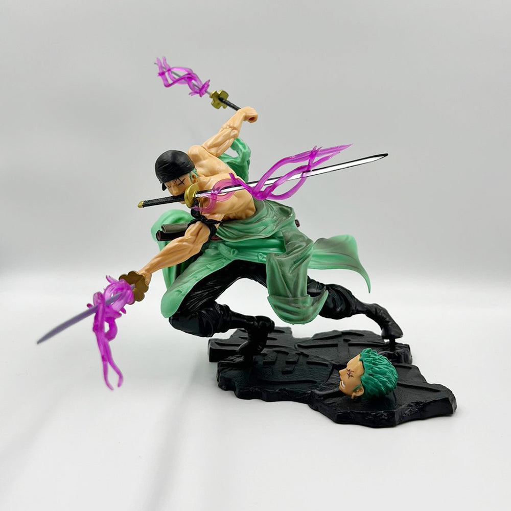 One Piece Zoro Action Figure 19cm (Two Heads)