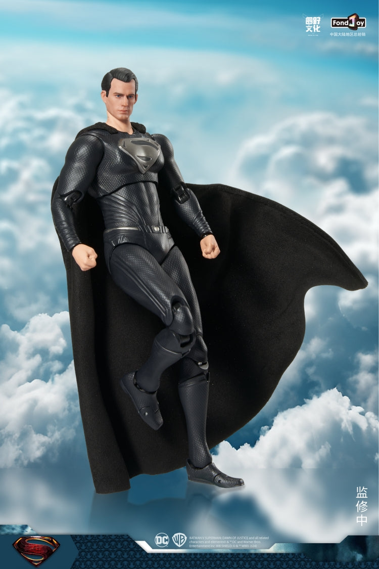 FondJoy DC Black Superman 1/9 scale Action Figure