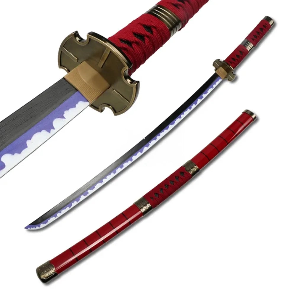 Red Sandai Kiketsu Zoro wooden Katana 104cm